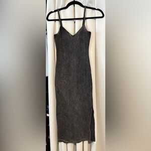Lulu’s washed gray bodycon dress - Medium